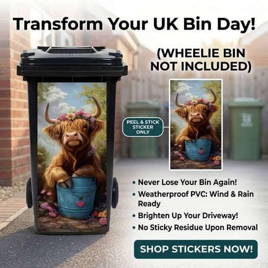 ⏳ Last Day 49% OFF -Creative Trash Can Sticker with Colourful Cartoon✨