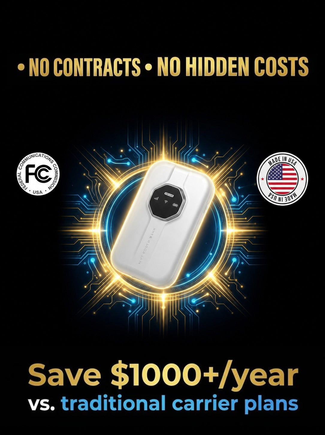 Global Coverage Boundless Portable Wi-Fi– 🛜