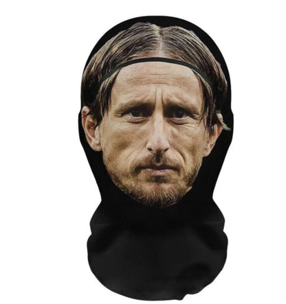3D Mask Realistic Mask Role Playing Prop Fun Black Mesh Headset Halloween Funny（3PCS)