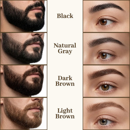 Dual-Ended Ultra-Fine Tip Eyebrow Pencil—Suitable for Beards and Eyebrows—Waterproof, Long-Lasting, and Smudge-Proof