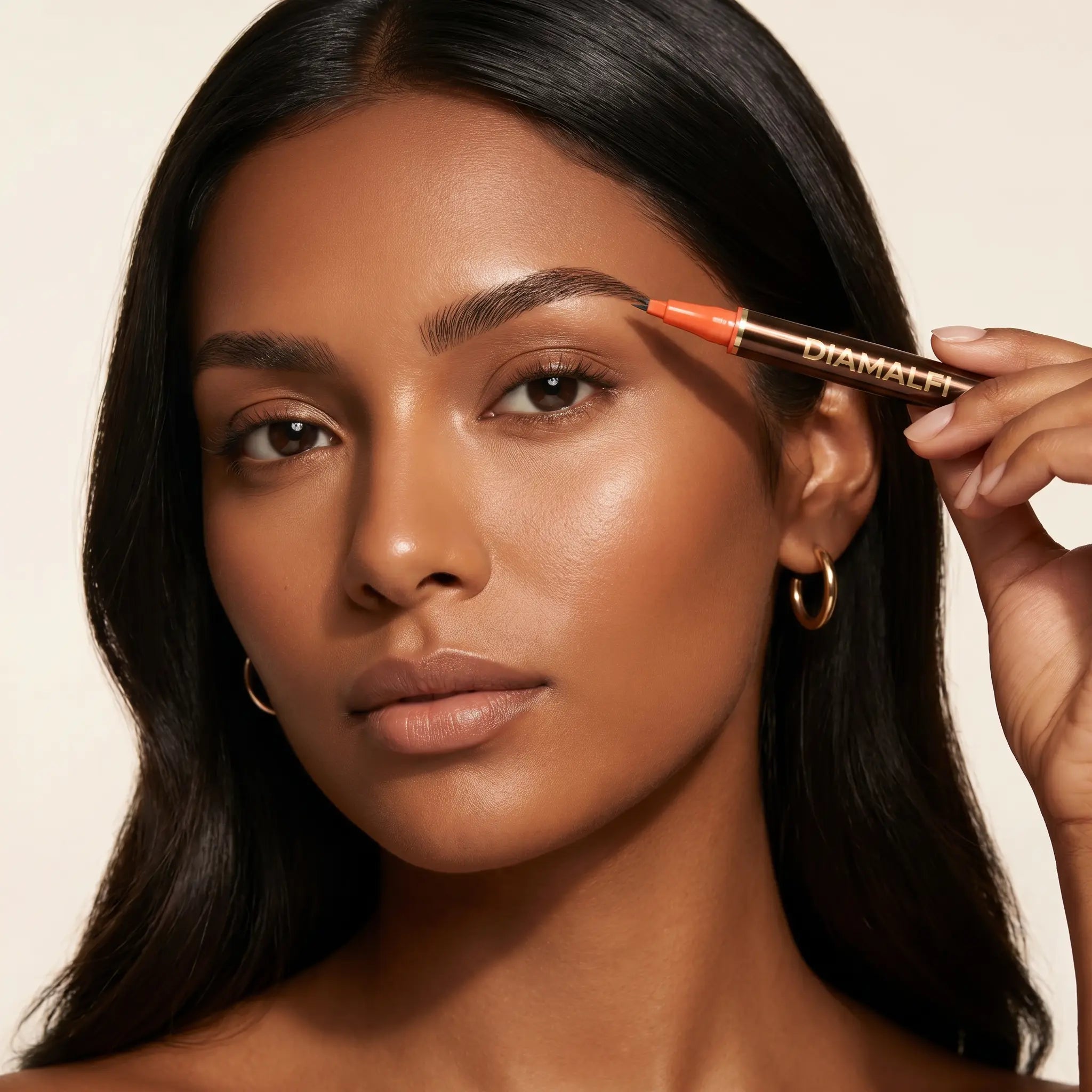 Dual-Ended Ultra-Fine Tip Eyebrow Pencil—Suitable for Beards and Eyebrows—Waterproof, Long-Lasting, and Smudge-Proof