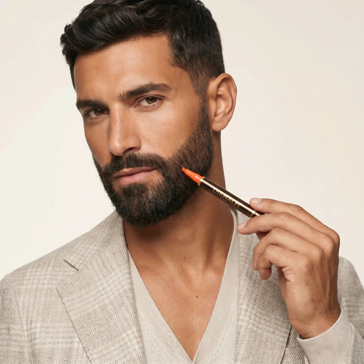 Dual-Ended Ultra-Fine Tip Eyebrow Pencil—Suitable for Beards and Eyebrows—Waterproof, Long-Lasting, and Smudge-Proof
