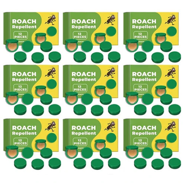 🪳 12-Piece Roach Bait Station Set – Indoor Cockroach & Crawling Pest Control
