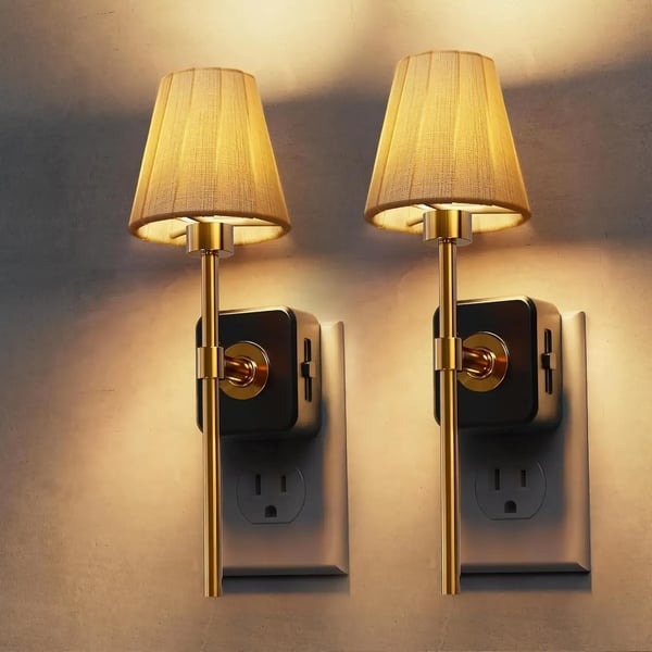 🌙Pleated Fabric Cover Night Light