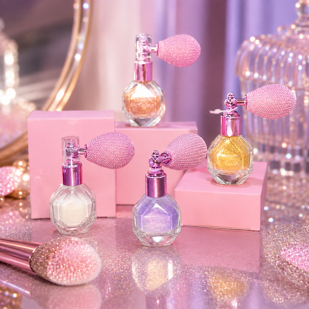 ✨💖 Magic Shimmer Highlighter Spray for Face, Body & Hair 🌟