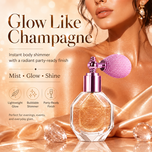 ✨💖 Magic Shimmer Highlighter Spray for Face, Body & Hair 🌟🌟