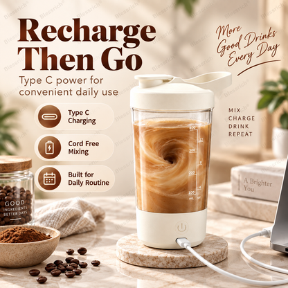 ⚡ Auto Mixing Cup – Self-Stirring Drink Mixer for Effortless, Smooth & Perfectly Blended Drinks