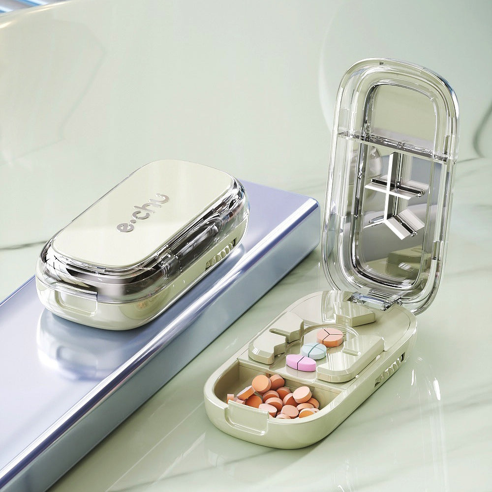 ⏳ Last day 49% OFF -💊Portable Pill Cutter/Splitter & Storage Case (Cuts into 1/2, 1/3, or 1/4 portions)