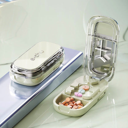 ⏳ Last day 49% OFF -💊Portable Pill Cutter/Splitter & Storage Case (Cuts into 1/2, 1/3, or 1/4 portions)