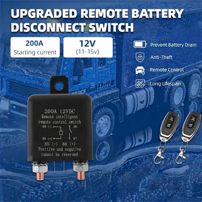 🔌WIRELESS REMOTE CONTROL BATTERY RELAY SWITCH