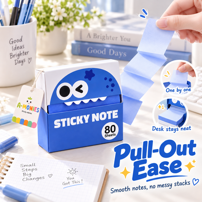 ✨ Glitter Transparent Pull-Out Sticky Notes & Aesthetic Memo Pads