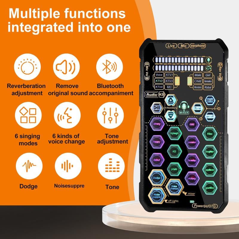 🎤Small Handheld Sound Card Set