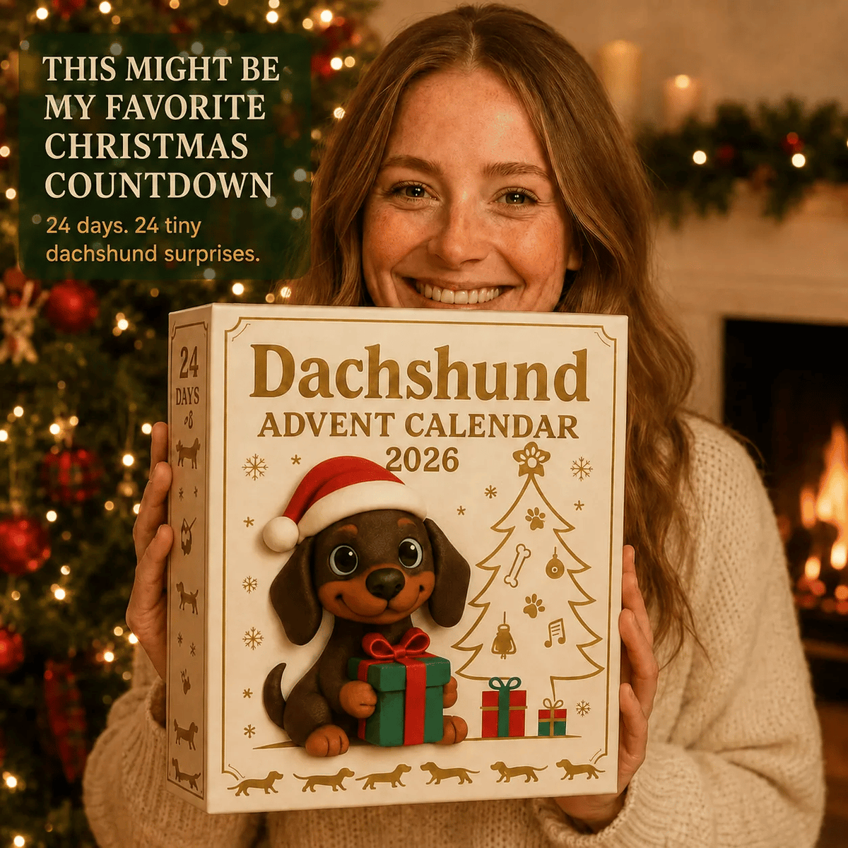 🔥🎁2026 Dachshund Advent Calendar Blind Box - 3D Models💕🐶