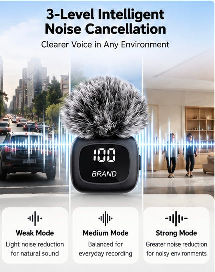 Great Gear for the New Semester! Wireless Microphone — Portable, magnetic, mini clip-on microphone for smartphones (iPhone and Android).