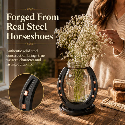 Handmade Horseshoe Mason Jar Holder Collection (📦Buy 2 Free Shipping)