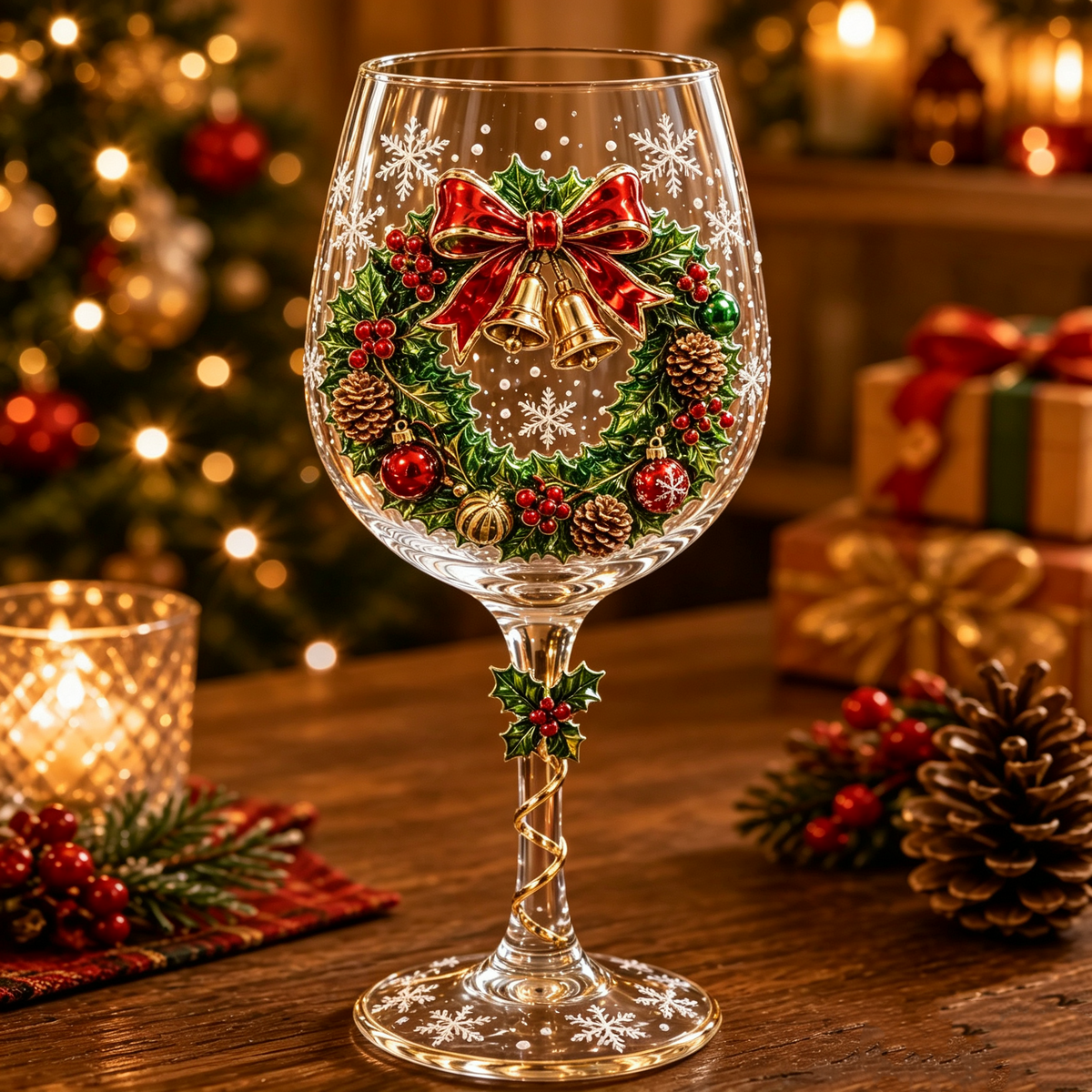 🎄Christmas Early Bird Sale🎁Christmas 3D Wine Glass Collection Gift Box Set🍷🎅
