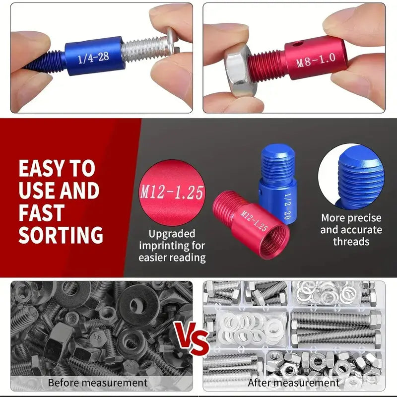 Stop Guessing Bolt Sizes – The Detachable Thread Gauge Every Toolbox Needs
