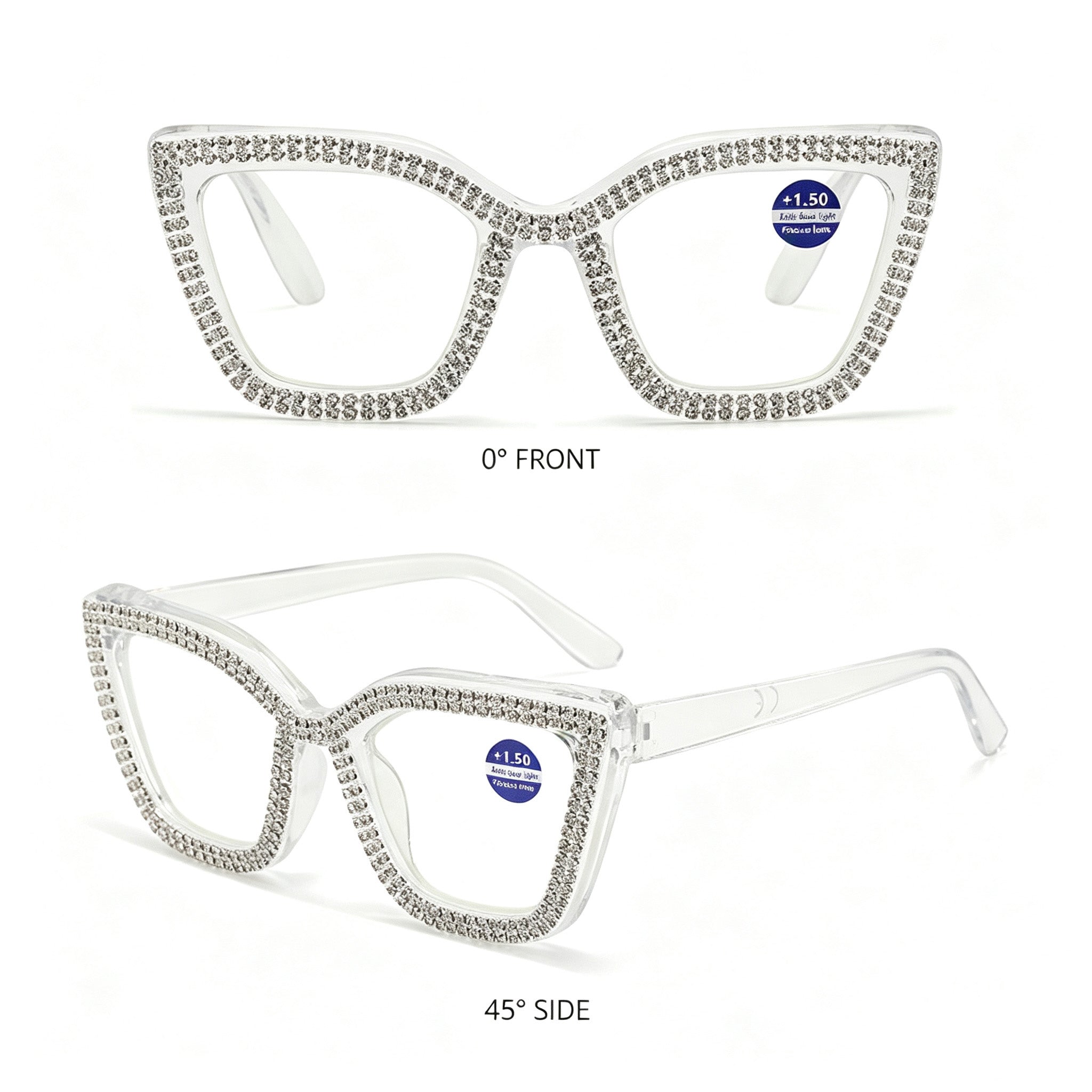 🔥Best Seller- 🐱Cat Eye Anti-Blue Light Reading Glasses 💎Diamond Inlaid