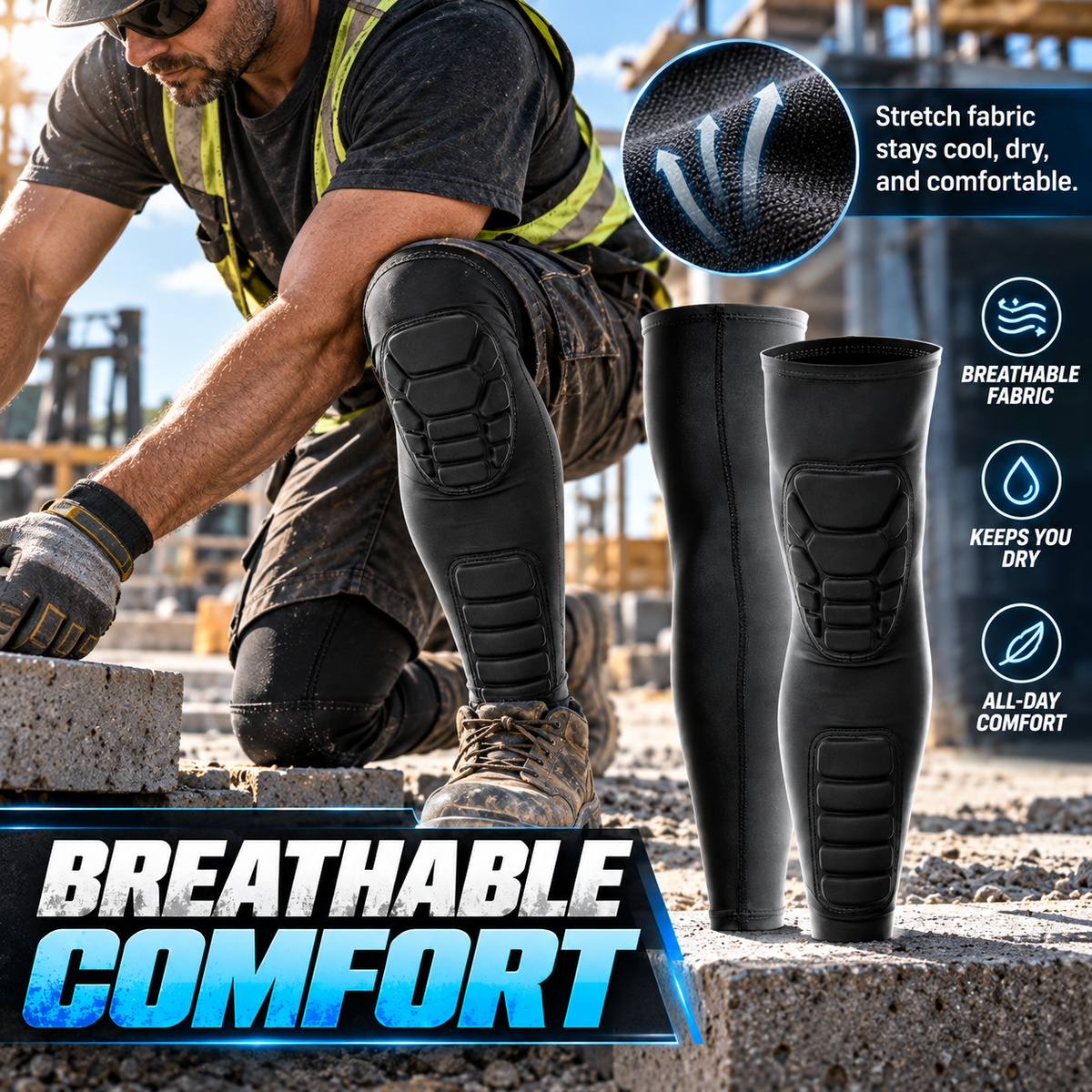 Pro Honeycomb Anti-Collision Full-Leg Compression Guard 🛡️🛡️