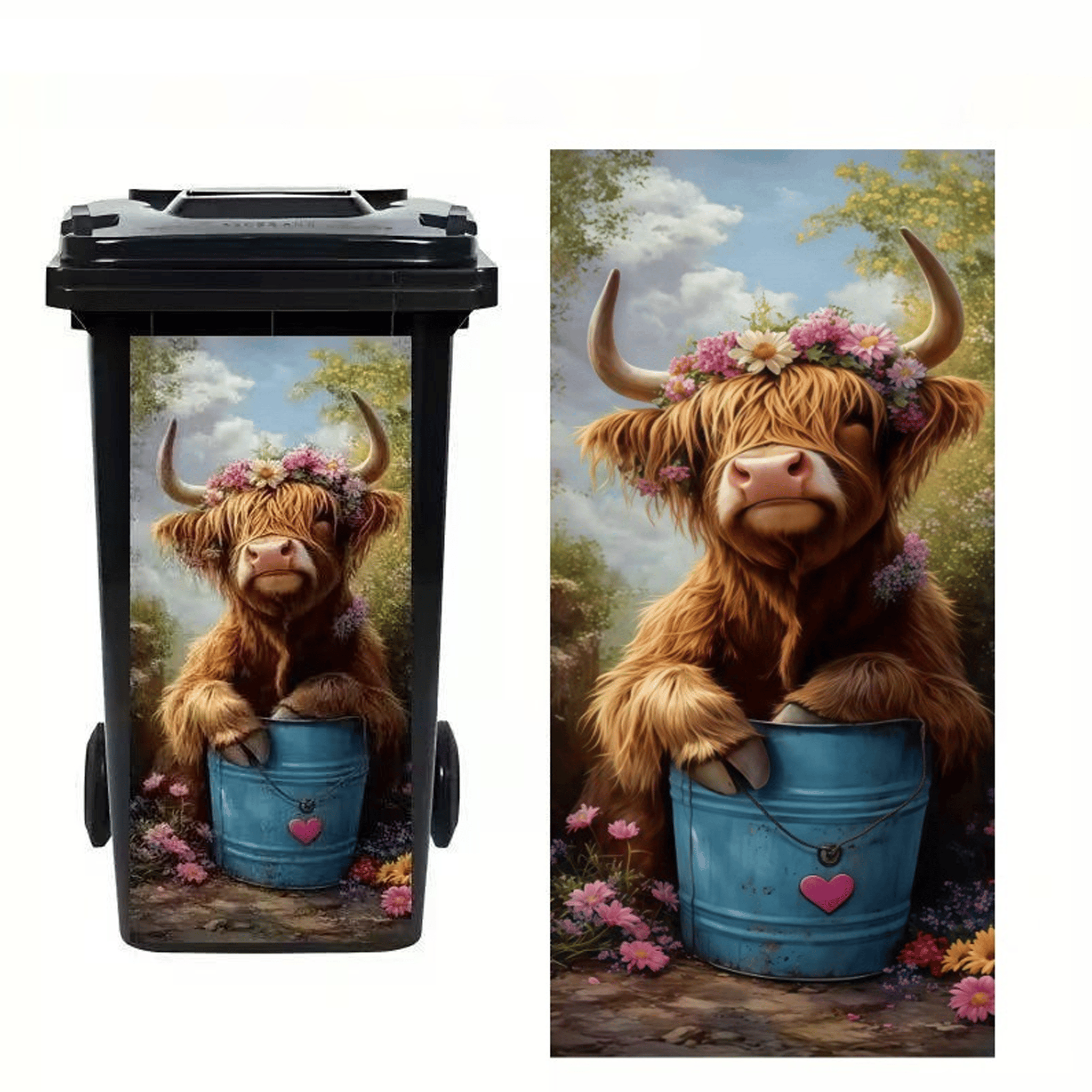 ⏳ Last Day 49% OFF -Creative Trash Can Sticker with Colourful Cartoon✨