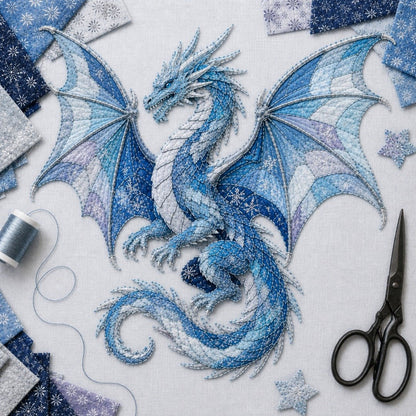 🌙 Beginner-Friendly Mythic Wilds DIY Patchwork Art Kit – Complete Sewing Craft Set 💕