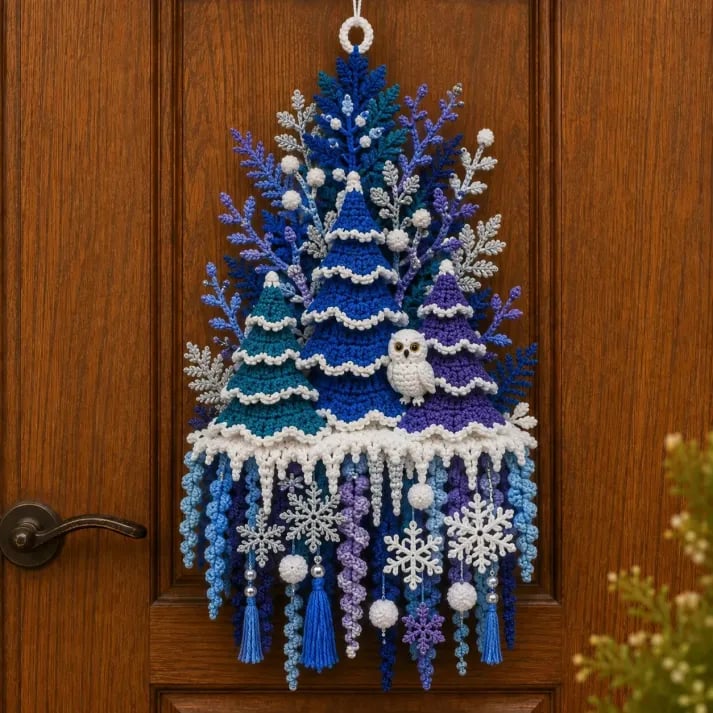 🧶 DIY Seasonal 3D Crochet Door Hanger Kit Collection — Create A Handmade Welcome For Every Season 💕