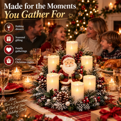 🎅🎄 Christmas Santa Table Centerpiece – Festive Winter Holiday Decor！！！✨