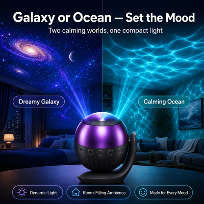 🔮 Starry Night Light Projector – Turn Any Room Into a Dreamy Galaxy ✨