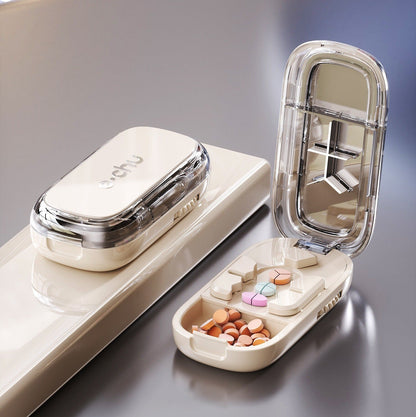 ⏳ Last day 49% OFF -💊Portable Pill Cutter/Splitter & Storage Case (Cuts into 1/2, 1/3, or 1/4 portions)