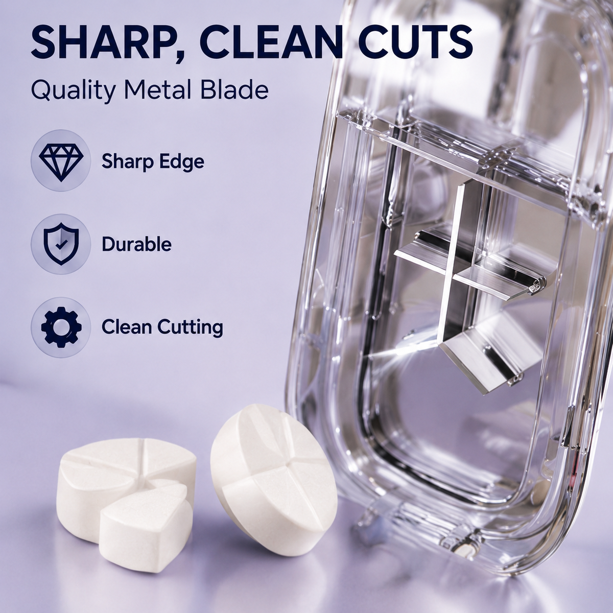 ⏳ Last day 49% OFF -💊Portable Pill Cutter/Splitter & Storage Case (Cuts into 1/2, 1/3, or 1/4 portions)