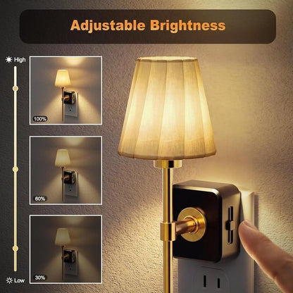 🌙Pleated Fabric Cover Night Light