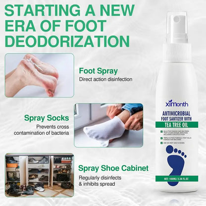 Tea Tree Oil Foot Spray — For odor control and care for dry feet; also offers antifungal benefits.
