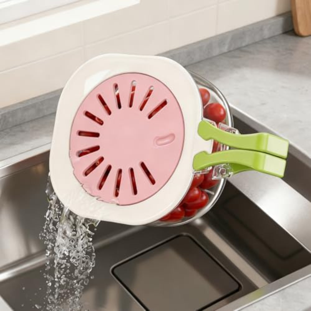 Wash, Drain & Store with Ease – The 2-in-1 Vegetable Washing & Drying Basket