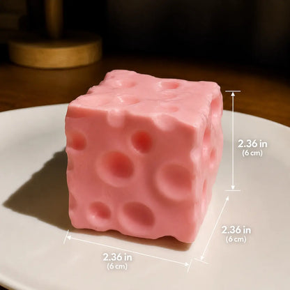 🧀🧀Squeeze the Stress Away – The Adorably Squishy Cheese Cube Fidget Toy