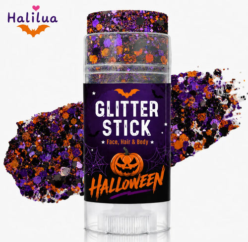 🎃 Halloween Glitter Stick – Sparkle Makeup for Face, Hair & Body | Easy Glitter Glow for Parties & Festivals