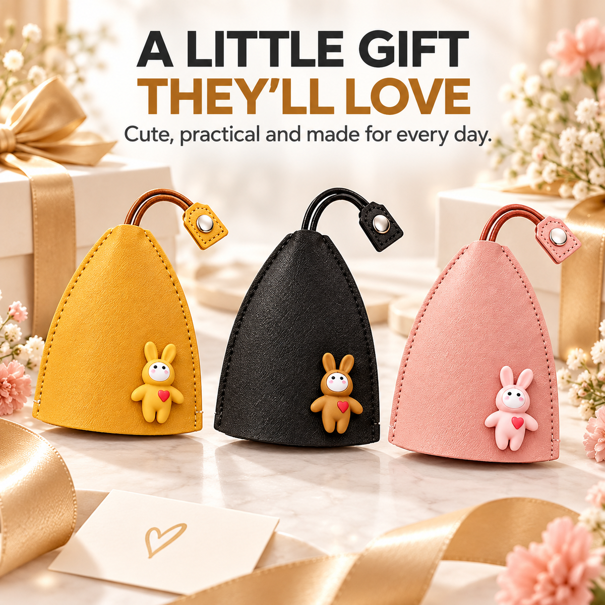 Buy 1 Get 1 Free-2Pcs🔥Cute Cartoon Pull-Out Key Case