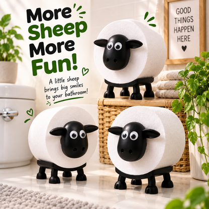 🐑 2 Pcs Sheep Toilet Roll Holder – Cute Farmhouse Bathroom Tissue Dispenser