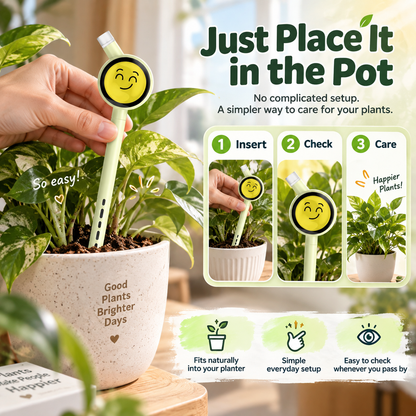 🌱 Plantiemoji™ Smart Plant Care Sensor – 4-in-1 Emoji Plant Monitor