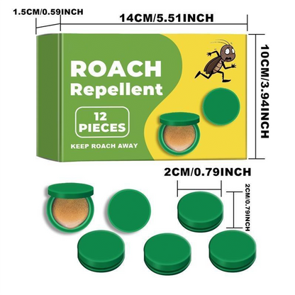 🪳 12-Piece Roach Bait Station Set – Indoor Cockroach & Crawling Pest Control