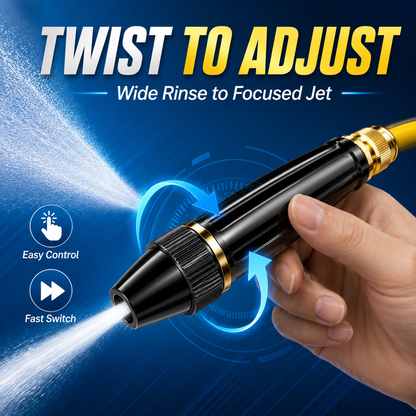 🤩BUY 3 FREE 2🚗Adjustable Twist Jet Hose Nozzle | Compact Outdoor Cleaning Sprayer