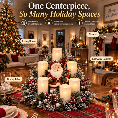 🎅🎄 Christmas Santa Table Centerpiece – Festive Winter Holiday Decor！！！✨