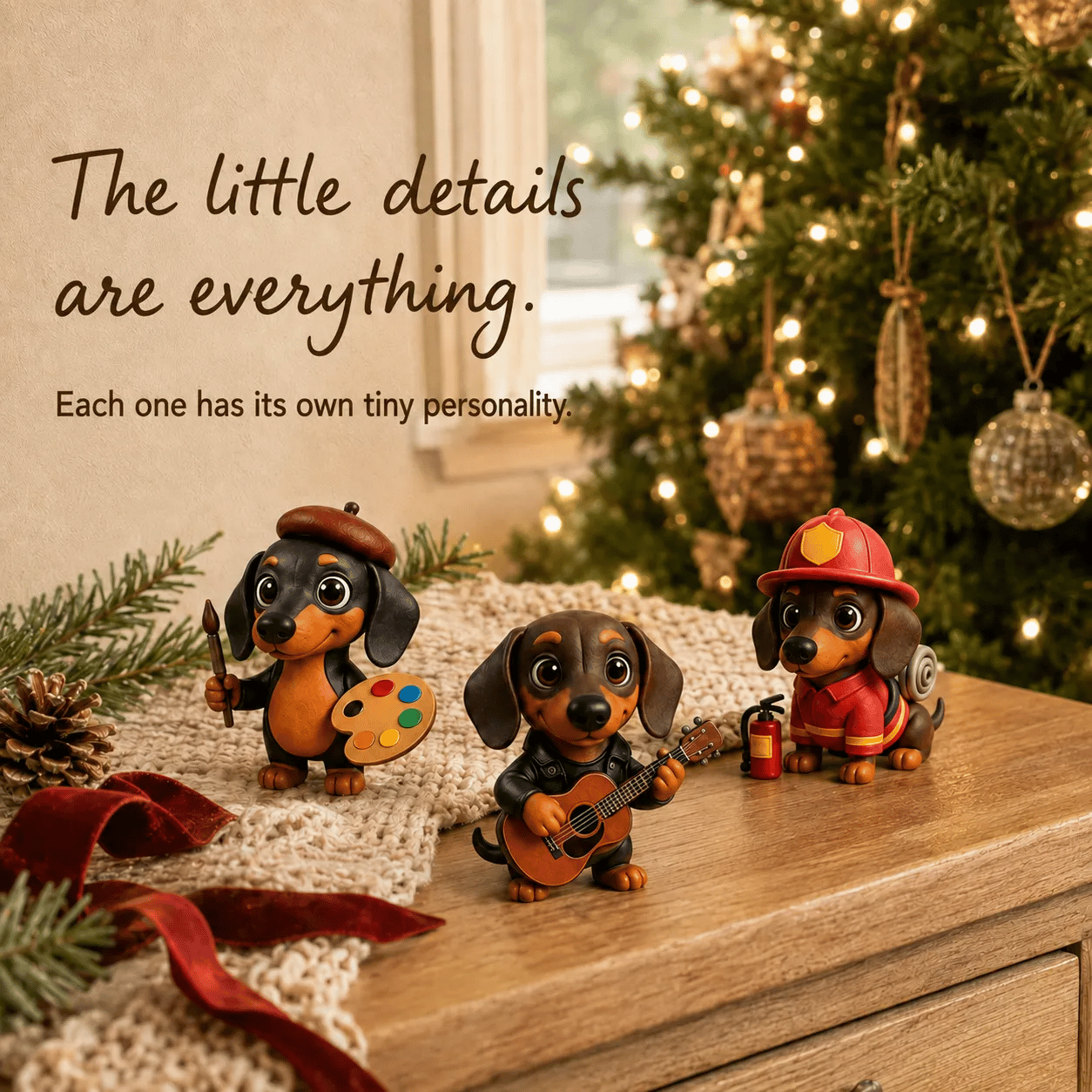 🔥🎁2026 Dachshund Advent Calendar Blind Box - 3D Models💕🐶
