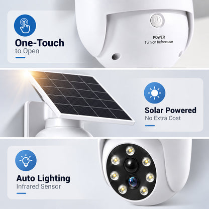 ⏰Solar-Powered Simulated Surveillance Camera Street Light