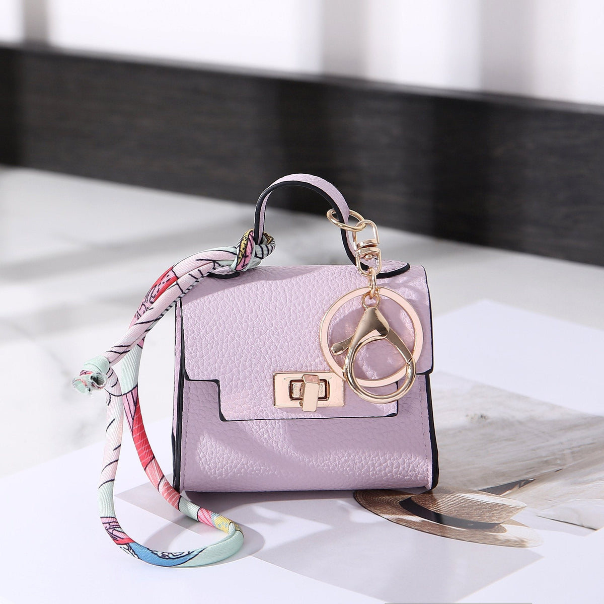 👜🔑 Mini Square Bag Pendant Keychain ✨