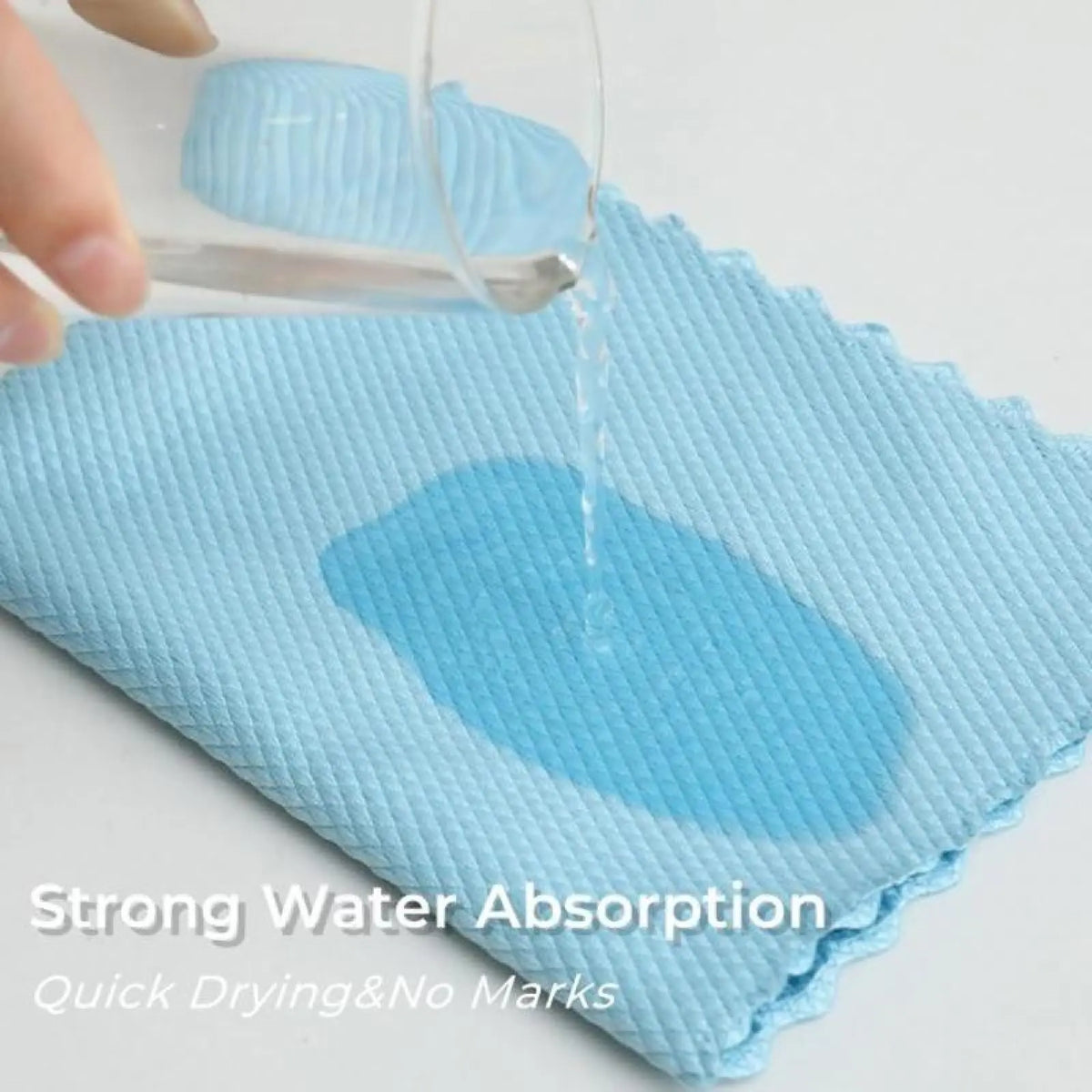 🧽 10-Pack Reusable Fish Scale Microfiber Cleaning Cloths – Super Absorbent, Lint-Free & Streak-Free ✨