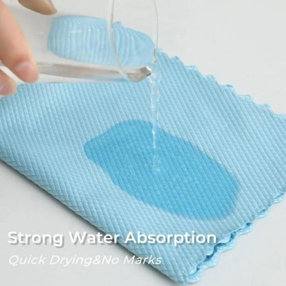 🧽 10-Pack Reusable Fish Scale Microfiber Cleaning Cloths – Super Absorbent, Lint-Free & Streak-Free ✨
