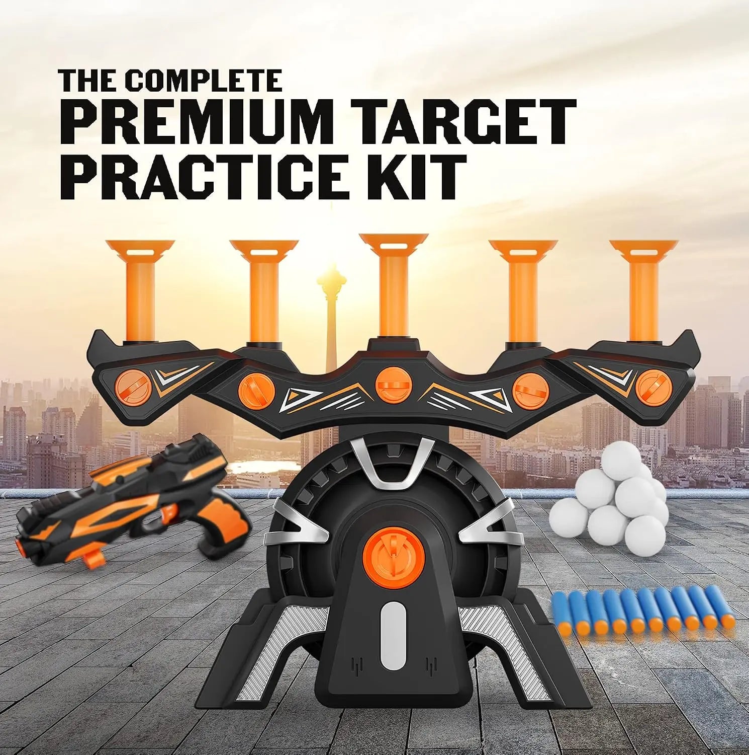 🎯 Hover Shot Shooting Toy for Kids Ages 6+ – Floating Ball Target Game with Foam Darts & Toy Gun 🎁