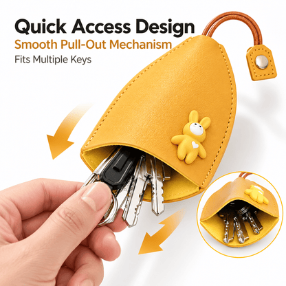 Buy 1 Get 1 Free-2Pcs🔥Cute Cartoon Pull-Out Key Case