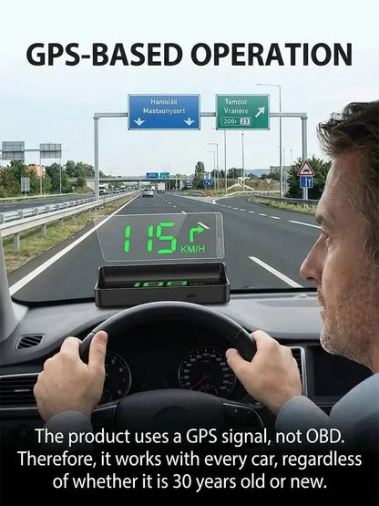 🚗 50% Off Now! Head-Up Display (HUD) GPS Digital Speedometer – Features traffic light countdown and speed camera alerts; a universal driving safety system to help you avoid city traffic fines.