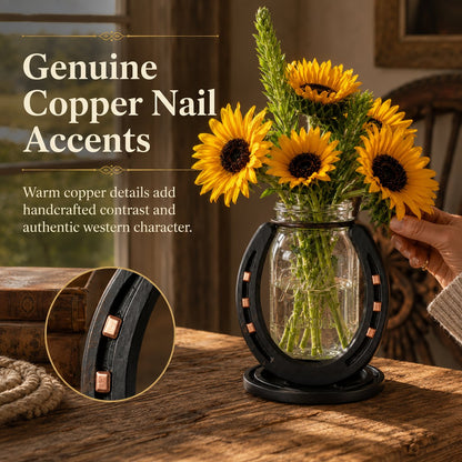 Handmade Horseshoe Mason Jar Holder Collection (📦Buy 2 Free Shipping)